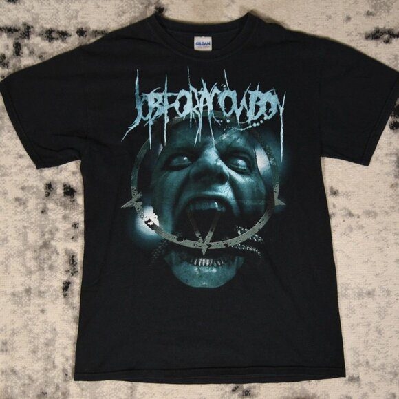 Y2K Job For A Cowboy Scream Band Tee - Picture 1 of 4